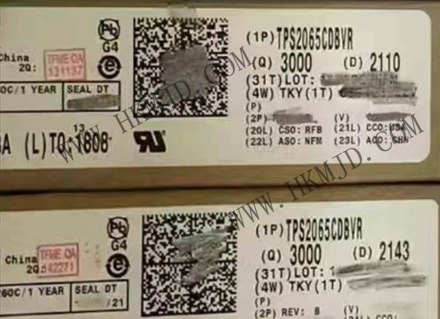 明佳達(dá)電子 —— 供應(yīng) [TI] TPS2065CDBVR 電源開關(guān) IC - 限流，配電開關(guān)