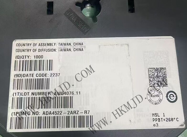 出售【ADI】低功耗運(yùn)算放大器 ADA4522-2ARZ 55V、雙通道、零漂移運(yùn)算放大器