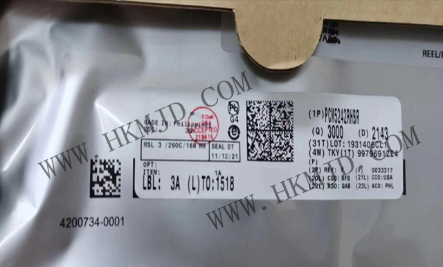 PCM5242RHBR (TI) 4.2VRMS DirectPath?、32 位、384kHz、114dB 音頻立體聲 DAC