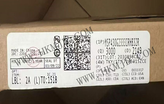 明佳達(dá)電子——【出售】MSP430G2333IRHB32R (TI) 16MHz，16位混合信號(hào)微控制器