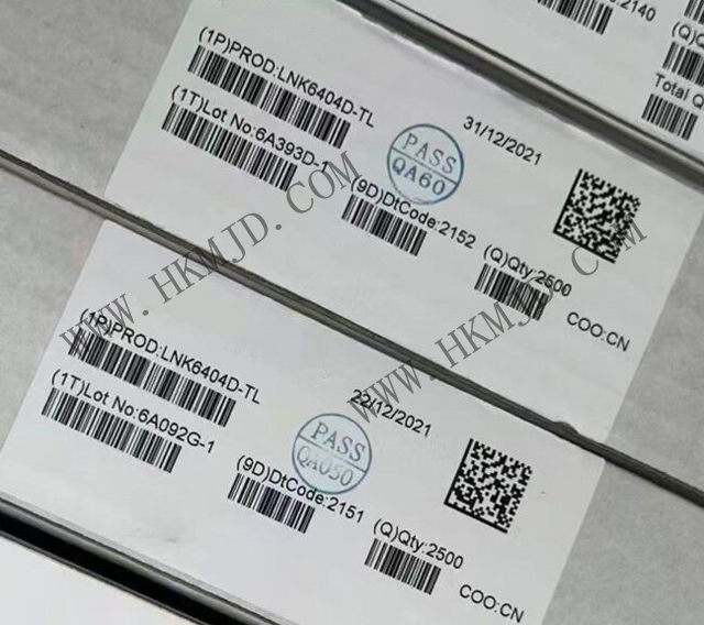 LNK6404D：適用于適配器和充電器的節(jié)能、精確的初級側(cè)調(diào)節(jié)CV/CC切換器