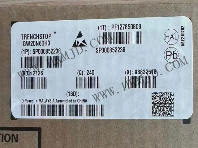 【分銷(xiāo)英飛凌IGBT晶體管】IGW20N60H3 600 V，20 A IGBT 分立式，采用 TO-247 封裝